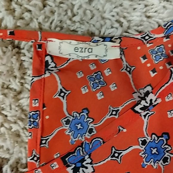 Orange and Blue dress - Picture 2 of 4